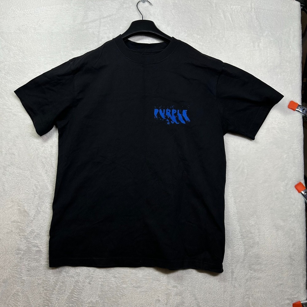 Purple Brand Short-Sleeve T-Shirt Men's Black Crew Neck Classic Tee - Medium